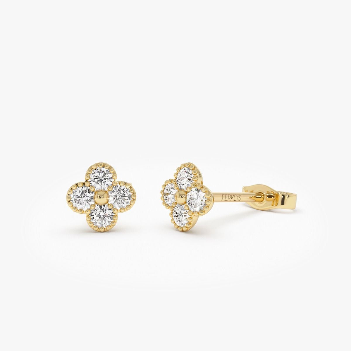 Crystal Flower Studs